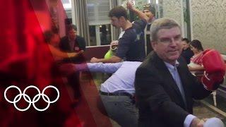 Olympic Mannequin Challenge with IOC President Thomas Bach