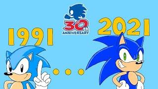 Sonic 30th Anniversary Tribute: 30 years of Sonic in 2 minutes