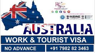 Work & Tourist Visa Fo Australia  Without Advance, WhatsApp’s on This +917982823463