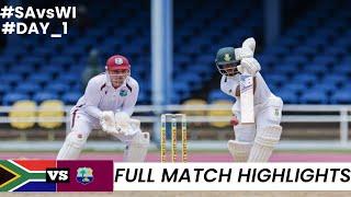 West Indies vs South Africa 2nd Test DAY 1 Full Match Highlights 2024 | WI vs SA 2nd Test Highlights