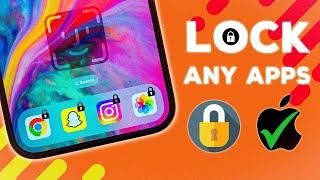 How To Lock Apps on iPhone with Face ID & Passcode (NEW FREE METHOD)