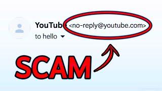 YouTube's OWN EMAIL is Sending SCAMS!