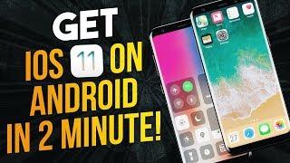 How To Make Android Look Like iOS 11! (No Root - Free - 2017) - Install iOS 11 On Any Android Phone!