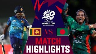 SL-W Vs BAN-W Women's T20 World Cup 2024 Highlights | Warm Up match Highlights | SL-W Vs BAN-W |