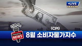 [김현석의 브레이킹 뉴스] 8월 소비자물가지수(CPI) 발표! 9월 11일 오후 9시 30분 L.I.V.E