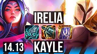 IRELIA vs KAYLE (MID) | Rank 6 Irelia, Godlike, 13/4/7 | EUNE Challenger | 14.13