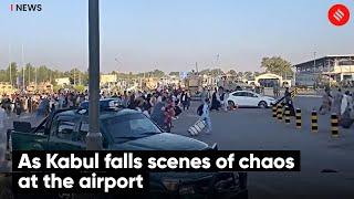 As Kabul Falls Scenes Of Chaos At The Airport | Afghanistan Airport Videos