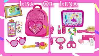 Lisa Or Lena|Enticing princess toys|cute toys#lisa#vs#cute