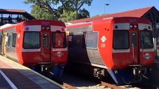 Adelaide Metro 3000 & 3100 Class Railcars At Blackwood