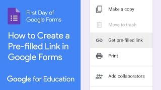 How to Create a Pre-Filled Link in Google Forms