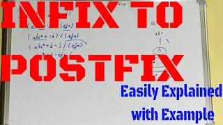 Infix to Postfix without Stack|How to Convert Infix to Postfix without Stack|Infix to Postfix