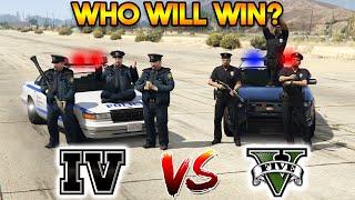 GTA 5 COPS VS GTA 4 COPS (WHO WILL WIN?)