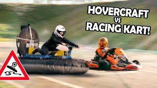 SCHWEBENDES SCHLAUCHBOOT vs 150km/h Rennkart! | Selbstgebautes Hovercraft #3