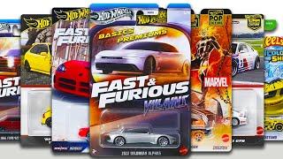 Showcase - Hot Wheels Car Culture 2 Packs, Pop Culture, Fast & Furious Villains, Color Shifters.