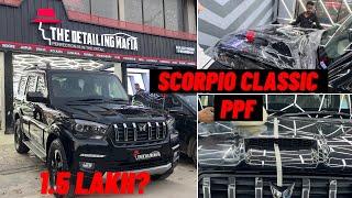 Black Scorpio Classic 2023 PPF || Modification || Gloss PPF || Self Healing || Detailed Video