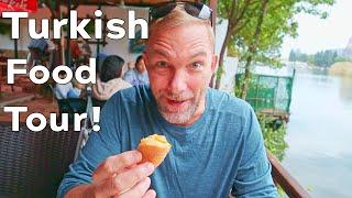 TURKISH FOOD TOUR in DALYAN TURKEY - Delicious Turkish Breakfast, Seafood, Kebabs and Leg of Lamb