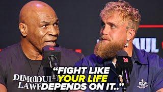 Mike Tyson DEADLY FIRST WORDS to Jake Paul at NYC press conference!