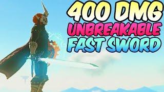 Make 400 Damage UNBREAKABLE Fast Sword in Zelda Tears of the Kingdom