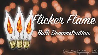 Flicker Flame Christmas Light Bulb Demonstration