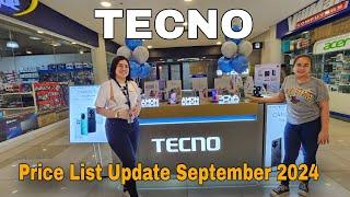 TECNO Price List Update September 2024 | Tecno Camon 30 Series | Spark 20 Series | Pova 6 Pro 5G