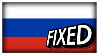 FIXING THE RUSSIAN FLAG