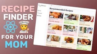 Build a Recipe Finder App with React and Tailwind | React.js for Beginners