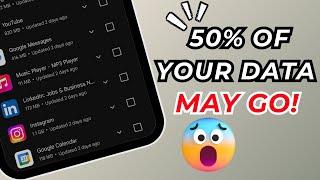 STOP Wasting 50% of Your Data Every Month with This Hidden Setting!