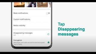 How To Send Disappearing Messages | WhatsApp