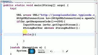 How to read data from live url using java