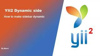 6. Dynamic Sidebar in hindi || #yii2 #sidebar #dynamicsidebar