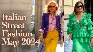 Beautiful Italian Street Style May 2024. Top Fashion Outfits from the World's Fashion Capital