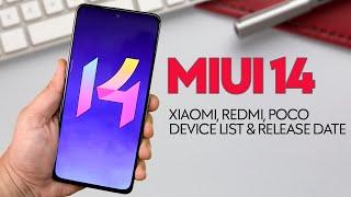 NEW Android for XIAOMI  MIUI 14, Final Design, MI, Redmi, POCO Device List