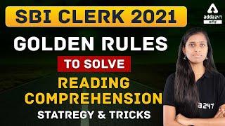 Golden Rules to solve Reading comprehension | SBI CLERK Pre 2021 |  Strategy & Tricks