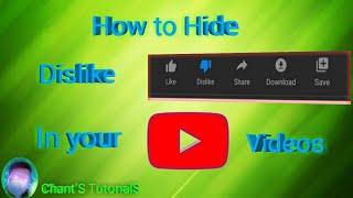 How to Hide dislike in your YouTube videos