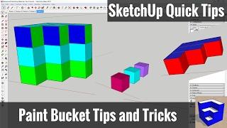 SketchUp Paint Bucket Tips and Tricks - SketchUp Quick Tips