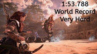 Horizon Forbidden West "Rematch" Slitherfang Arena Fight Former World Record (Very Hard) 1:53.788