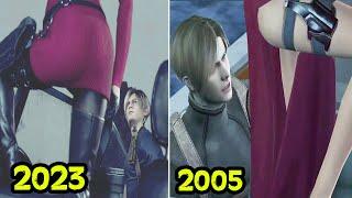 Leon Stares At Ada Wong Thighs 2023 VS 2005 - Resident Evil 4 Remake