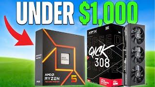 POWERFUL Mid-Range Gaming PC Build UNDER $1000 (with Parts List)