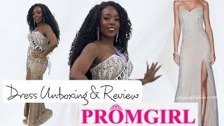 My promgirl.com Dress Unboxing + Review | La Femme Strapless Sweetheart Long Dress