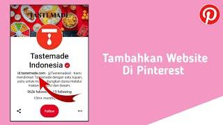 Cara Menambahkan Situs Web Di Pinterest