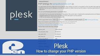 How to change your PHP version - Plesk