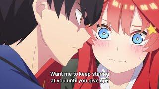 Uesugi and Itsuki Staring Contest! | Itsuki Pouted | Gotoubun no Hanayome Season 2