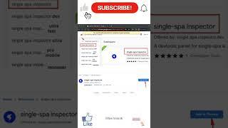 Microfrontends: Run single spa Inspector Chrome Extension -   #Shorts