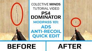 ADS Anti-Recoil Quick Edit  (Tutorial)  PS4 Strike Pack Dominator