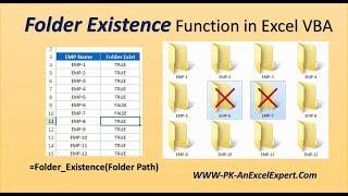 VBA Automation: Check Folder Existence || User Defined Function in VBA