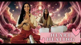 HEART HEALING GUIDED MEDITATION & SOUND BATH | INNER PEACE (LIVE)