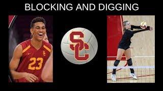 USC VOLLEYBALL SKILLS: Middle Blocker vs. Libero