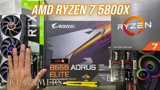 AMD Ryzen 7 5800X GIGABYTE B550 AORUS ELITE Biostar RADEON RX6800 Gaming PC Build
