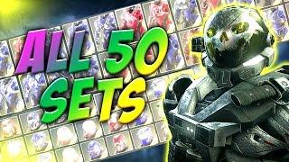 Halo 5 - ALL 50 LEGENDARY ARMOR SETS - PIZOdrums