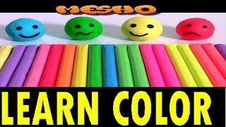 Clay games, to teach children English colors learn color